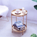 TDR - Nordic simple dubbellaagse kleine salontafel goud