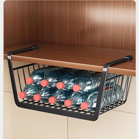 Hanging Basket Set - 2-Delige Onderkast Opbergbak voor Keuken, Badkamer en Kantoor – afbeelding 19