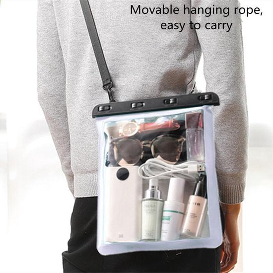Waterdichte iPad en Telefoon tas met schouderriem 25x23CM