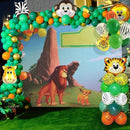 68 delig verjaardagset - Thema: Safari en dieren - Versiering voor feestjes, verjaardag - feestdecoratie