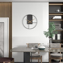 Elegante Minimalistische Metalen Wandklok - Stijlvol & Stil Design - ⌀ 40cm-zwart