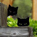 Unikorf 2-delige IJzeren Kattenspion Tuindecoratie Zwart