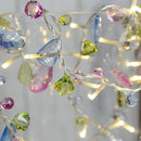 LED Lichtsnoer met kristallen kralen - 10 lampjes 1.5m