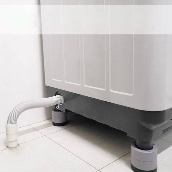 4 Wasmachine Trillingsdempers - Antislipmatjes - Zwart