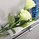 TDR-Dubbele toiletrol houder - met geïntegreerd Roestvrijstalen plankje / planchet 260 * 100 * 100 mm-zilver