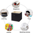 6 stuks opbergdoos kleding & speelgoed, zwart