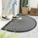 TDR-Halfrond antislip deurmat -droogloopmat-lichtgrijs 60*90