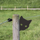 Unikorf 2-delige dierenkattenspion tuindecoratie, zwart