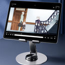 2 stuks Premium Metalen Telefoon- en Tablethouder - 360° Draaibaar & 180° Verstelbaar-Ideaal voor Kantoor en Thuis-grijs