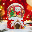 Magische Kerst Sneeuwbol met Muziek en Kleurrijke LED – Kerstman op Motor – Luxe Decoratie – Ø8 cm, Hoogte 14 cm