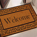 Kunststof deurmat Welcome 60x80 cm kokoslook antislip PVC