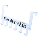 TDR-Deurkapstok Met 6 Haken-Deurhanger-Kapstok Hangend -wit