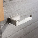 Toiletrolhouder zonder boren - Zelfklevend - RVS - Met plakstrip-- zilver