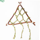 4 Rollen Jute Touw met Prachtig Bladeren Patroon- Kerstlint - Cadeaulint - Decoratielint-10meter lang -Olijfgroen