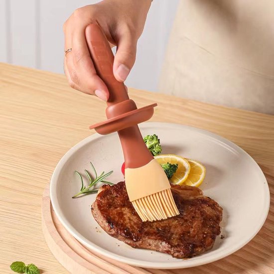 2 stuks oliefles siliconen bakkwast hittebestendig voor BBQ