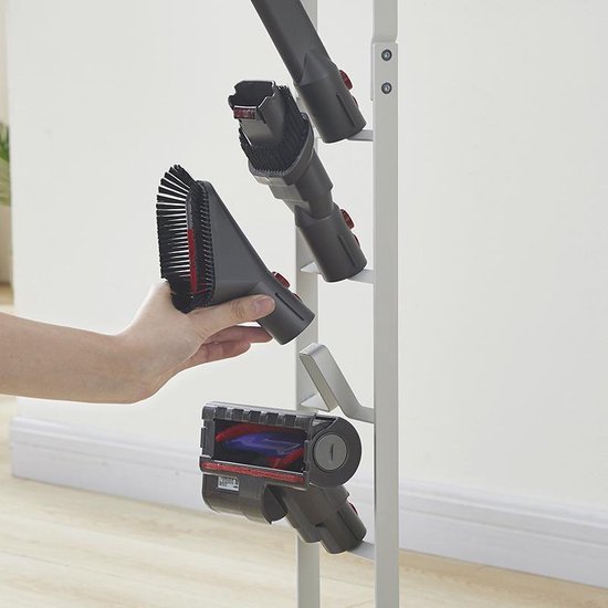TDR - Stofzuiger Opbergrek - Geschikt voor Dyson V6 V7 V8 V10 V11 V12 V15-wit