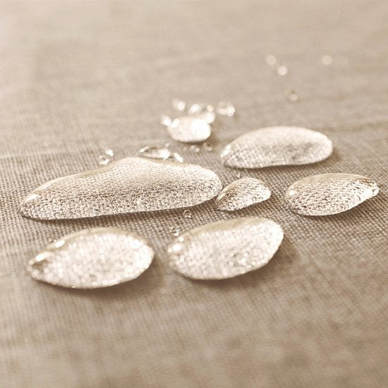 Waterdicht linnen effen tafelkleed Beige 135x220 cm