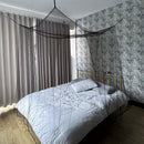 Vierkante klamboe 4 deuren zwart 210x240x190 cm