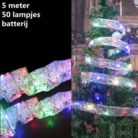 Unikorf LED 5m Versieringslint 50 LED Batterijen Zilver