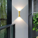 LED buitenwandlamp 12W Warmwitte licht -(wit plus goud)