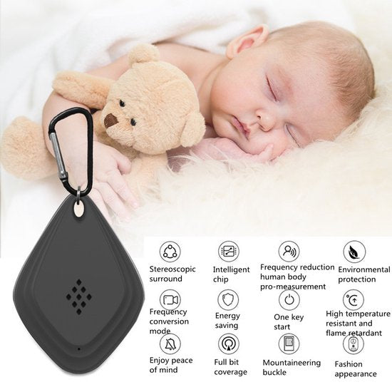 2 Stuks Draagbare Ultrasone ongedierteverjager- Insecten Bestrijden -werkt op USB-zwart