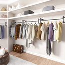 Muurbevestigde Kledingstang - 80cm - Draagvermogen 35kg - Zw