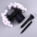 Tuinverlichting zonne-energie 12m 100 LED bollen multicolor