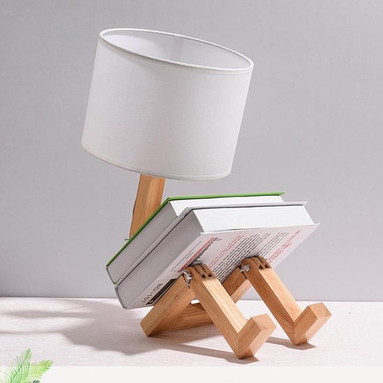 LED bureaulamp met boekenhouder - Scandinavisch design