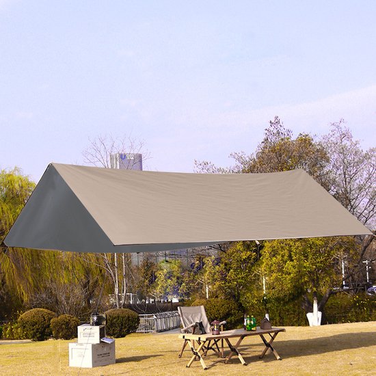 Outdoor Draagbaar Zonnescherm 300x300cm, Waterdicht, Tarps v