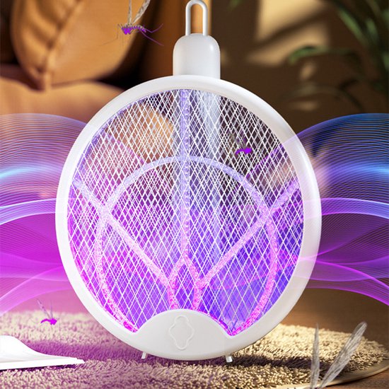 Unikorf 4in1 Muggenklapper 3000V-opvouwbaar USB oplaadbaar