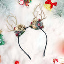 Prachtige Handgemaakte kerst Haarband met Bloemen- en Bessen