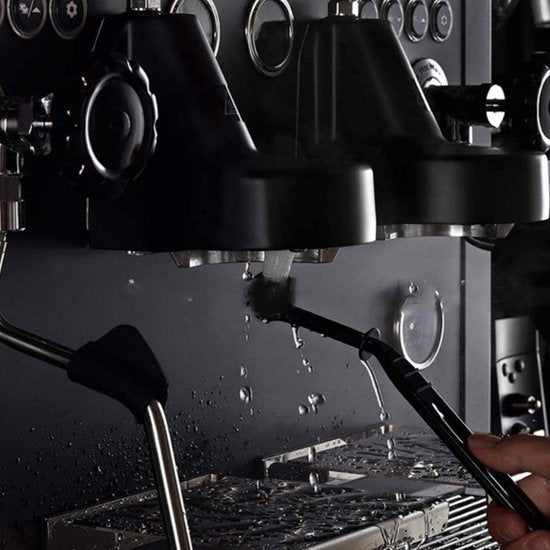 Unikorf 5-delig koffiemachine set: nylon/houten borstels