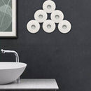 praktische toiletpapierhouder met golven ontwerp-muur decoratie -35*11.5*7.5CM-zwart