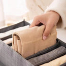 TDR-opvouwbare opbergdoos met 7 vakken-lade-organizer voor jeans,truien,overhemden en broeken-kledingbox- Donkergrijs 36*25*17CM