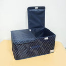 TDR-2 Stuks Opbergdoos voor kleding - 50x30x25cm - Marineblauw ( 2 Stuks )