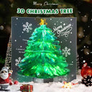 2 STUKS Betoverende 3D-Kerstboom Pop-up Kaart - Stuur een Magische Kerstgroet-groen