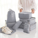 9 delige reisopbergtassenset-Packing Cubes-Bagage organizers- Duurzaamheid en Stijlvol Reizen- grijs