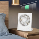 Stijlvolle en handige oplaadbare miniventilator - 3 instelbare snelheden-USB opladerbaar-wit -152x42x185mm