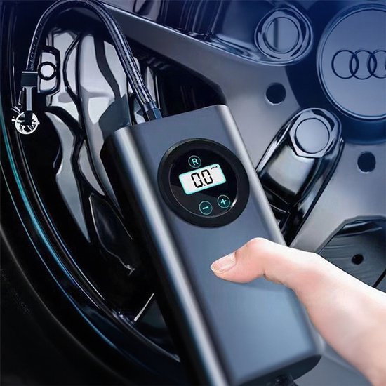 Draadloze elektrische autoluchtpomp voor in de auto, grensoverschrijdende verpakking/opladen [digitaal display] Alles-in-één oplader