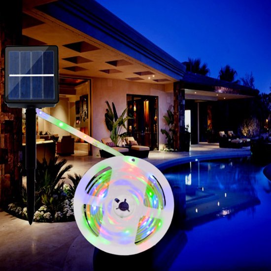 3m waterdichte RGBW solar LED lichtstrip - buiten - inkortba