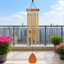 Waterdichte aluminium windgong voor buiten, goudkleurig, 65