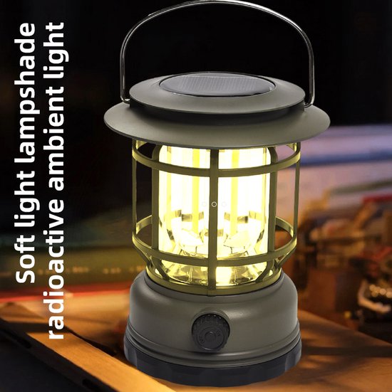 Dimbare Multifunctionele Kampeerlamp met Powerbank - Waterdi