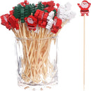 Kerst Cocktailprikkers 100 stuks – Cupcake & Fruit Prikkers