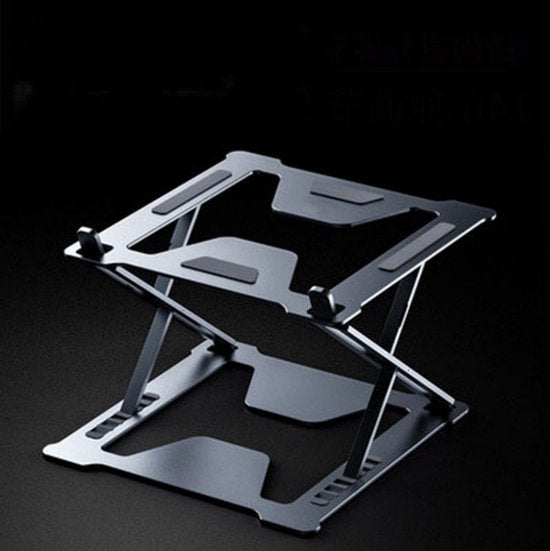 TDR - Draagbare opvouwbare laptop standaard van aluminiumlegering - grijs