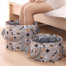 TDR - Opvouwbaar waterdichte bad - geschikt voor voetenbad / kleren wassen / etc - 21L - Gray