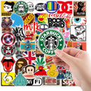 TDR - 200 stuks - hoogwaardige kwaliteit graffitistickers - waterdicht en weerbestendig - voor laptops, koffers, koelkasten, kleerkasten - waterdicht en weerbestendig.