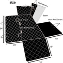 TDR - Hondendeken Auto Achterbank en Kofferbak - Beschermhoes - Hondenkleed - Honden Deken Auto Achterbank - 137x147 cm - Zwart