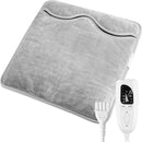Ultra-comfortabele elektrische voetenwarmer - 6 warmtestanden (temperatuurbereik van 40°C tot 60°C) - 4 timingopties - 50 watt vermogen - zilver grijs