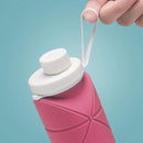 TDR - Outdoor draagbare opvouwbare waterfles roze 600ML