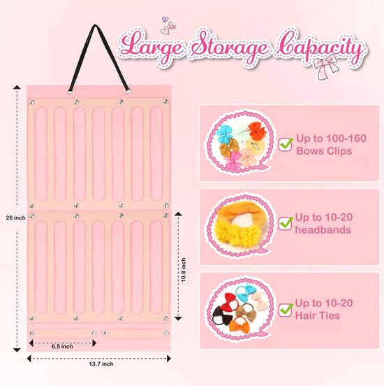 Haarelastiekjes Organizer - Vilt Opbergtas voor Haaraccessoi